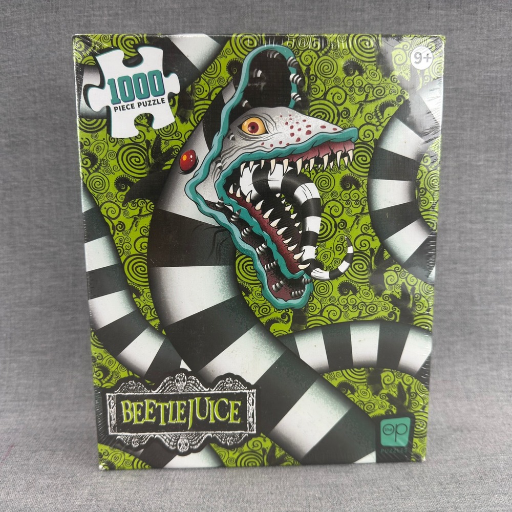 The OP Games Beetlejuice Sandworm 1000 Piece Puzzle New Sealed 19x27